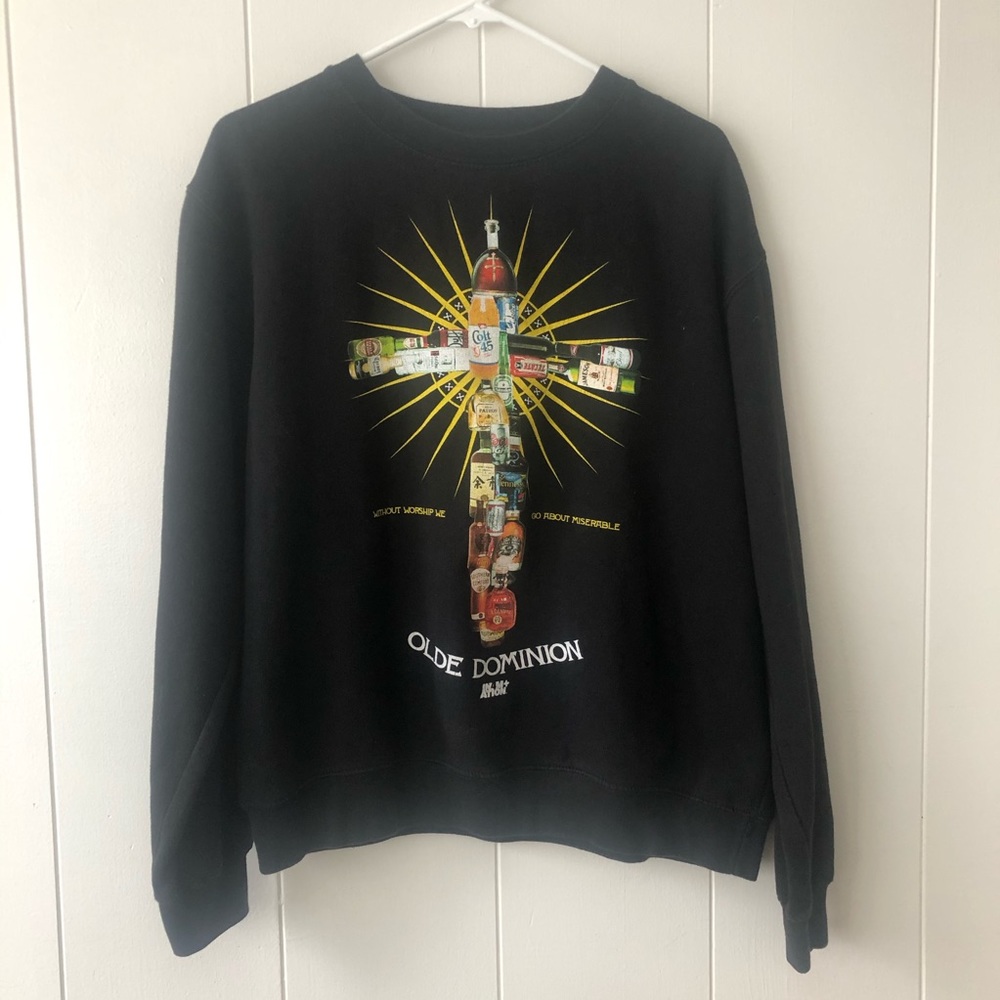 In4mation Black Crewneck Mens Small Pre-owned
